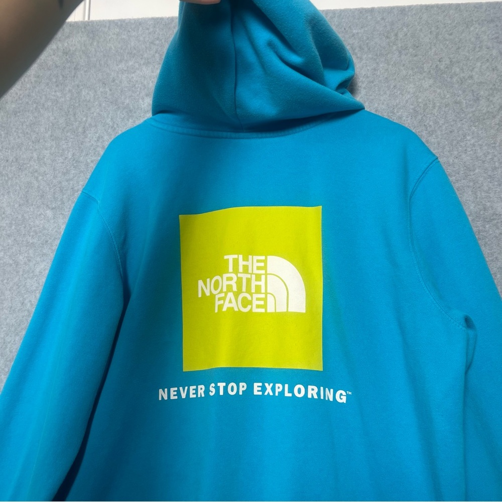 The North Face Men's Blue Hoodie Sweater Never Stop Exploring Size M - Picture 5 of 7